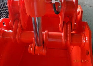 긴 도달 굴착기 횡령 부착에 의하여 주문을 받아서 만들어지는 빨간색 큰 실린더 내구재