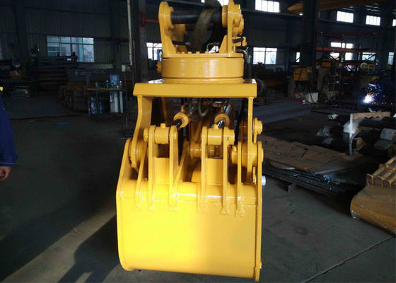 excavator rotating rock grapple