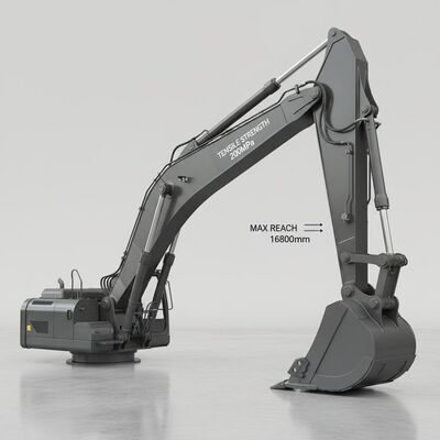 무반중량 굴삭기 붐 암, 인장 강도 200MPa 및 최대 도달 높이 16800mm, 다양한 굴삭 작업에 적합